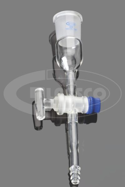 Adapter, Socket, with Glass stopcock
